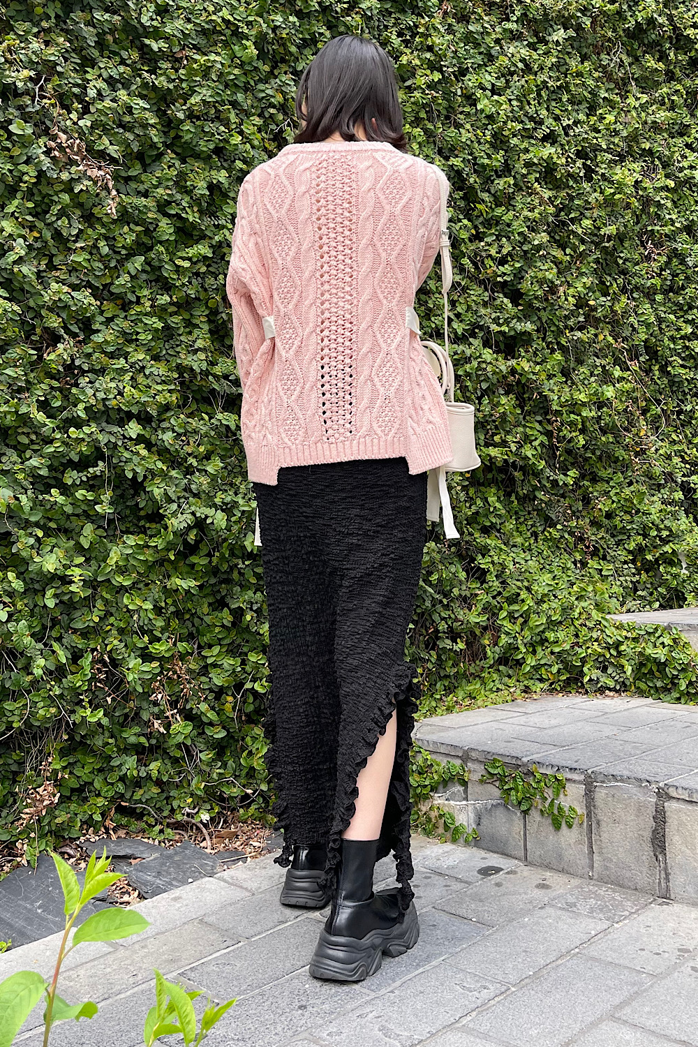 トップス HONEY MI HONEY two-way ribbon cable knit HONEY MI HONEY two-way ribbon cable knit