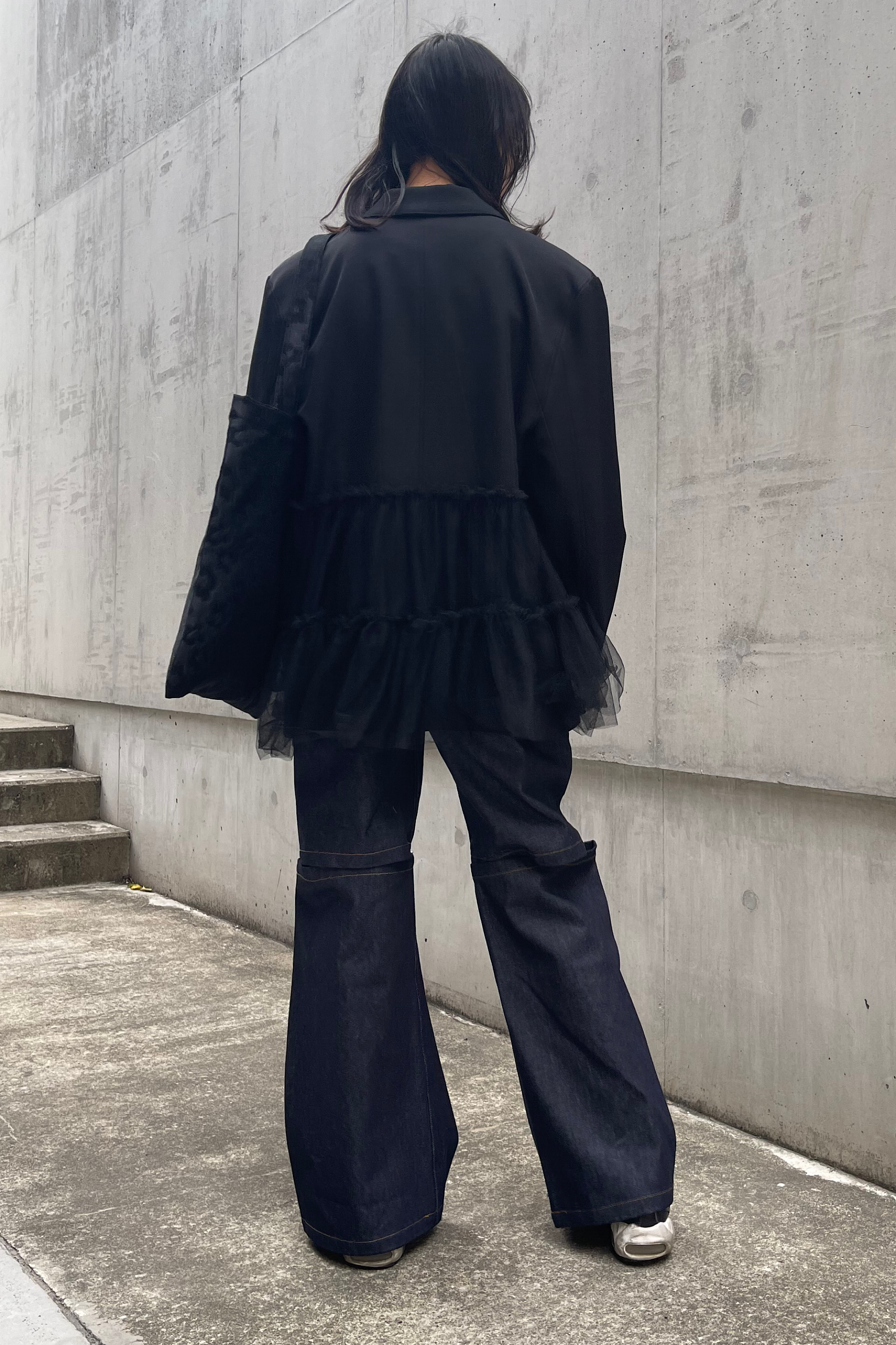 HONEY MI HONEY｜スリットデニムワイドパンツ｜3WAYで楽しめる