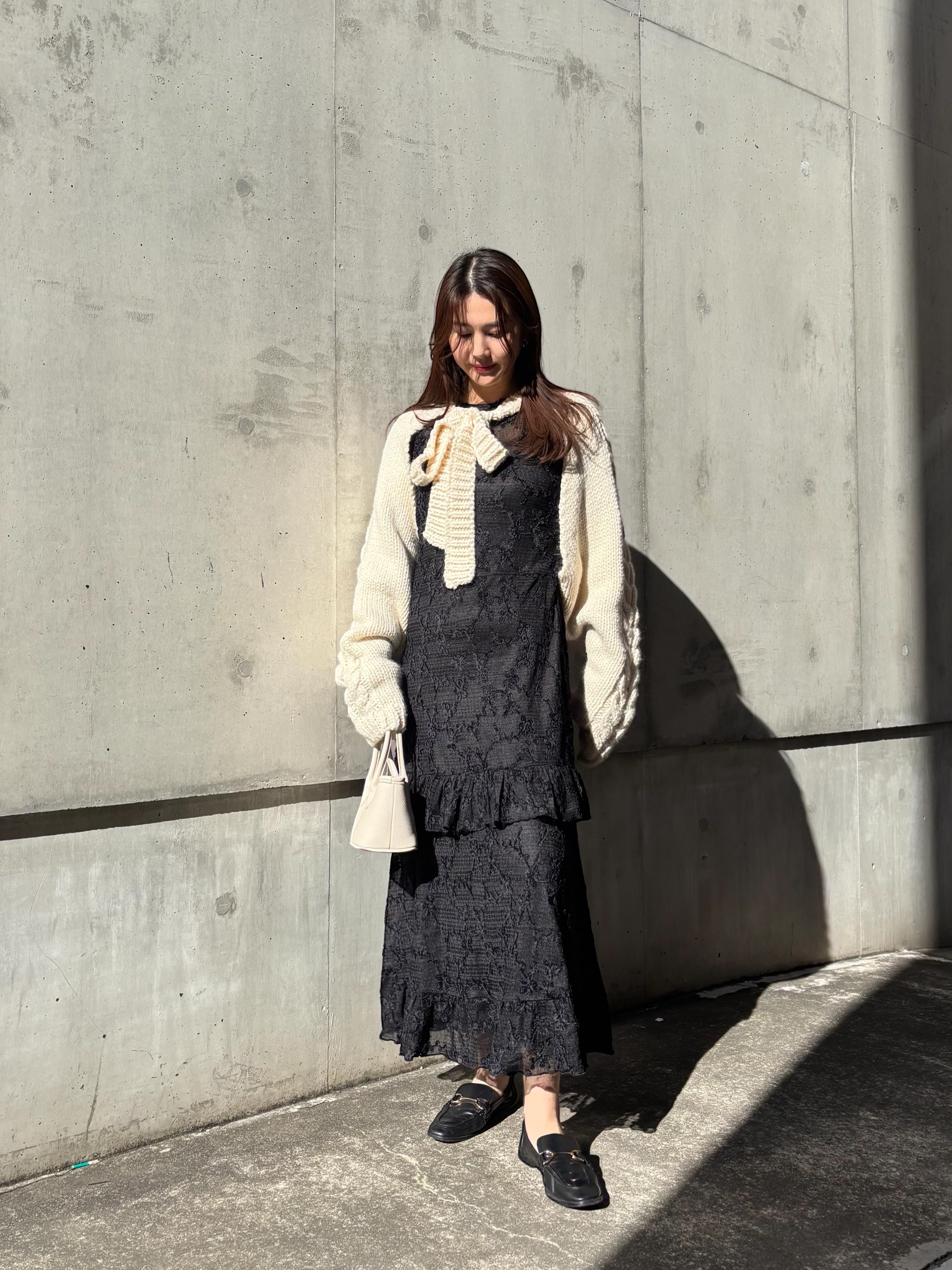 molle embroidery lace long one-piece