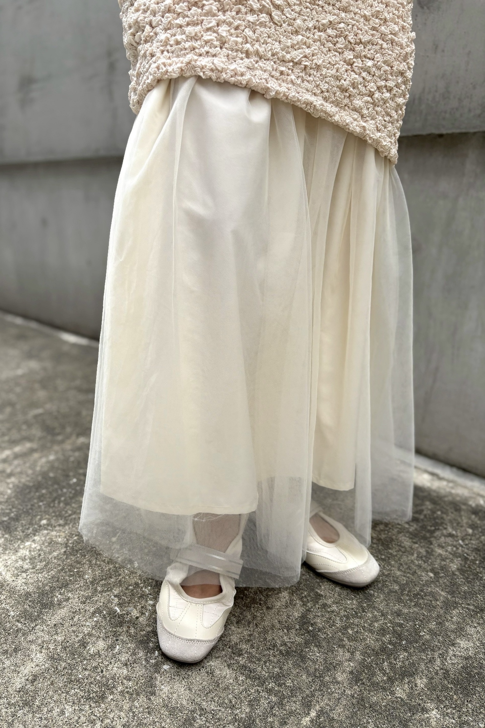 【HONEY MI HONEY】tulle long skirt tulle long skirt