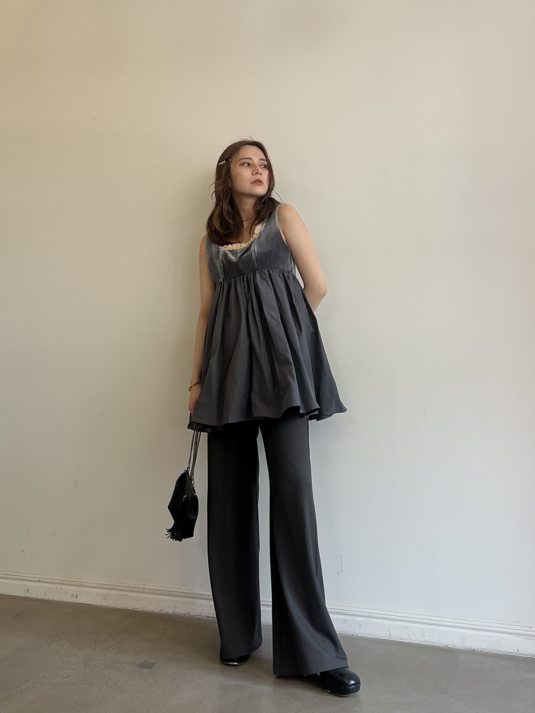 ワンピース HONEY MI HONEY velor mini one-piece HONEY MI HONEY ハニーミーハニー｜ベロア×チュール ミニ