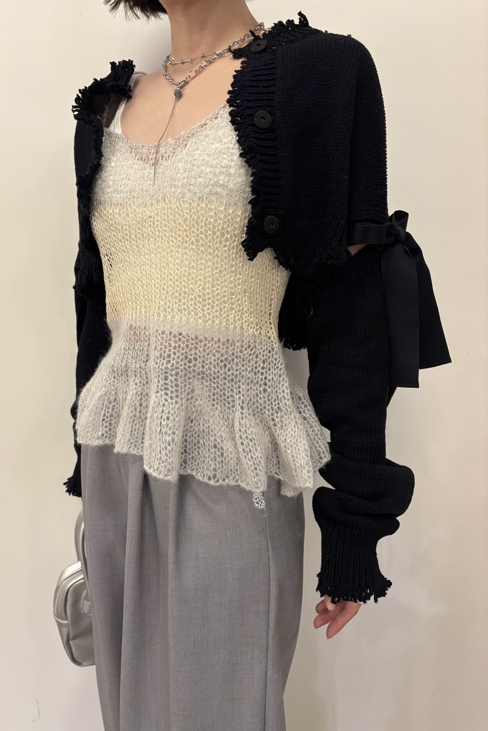 キャミソール crochet border camisole crochet border camisole